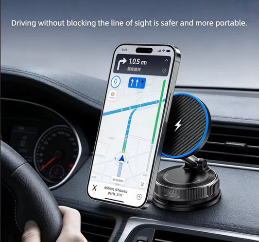 25W MagSafe Wireless Car Mount Charger with 360° Rotation