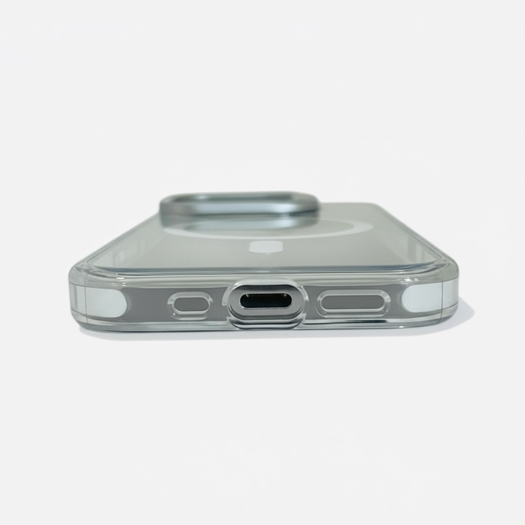 Clear MagSafe Case for iPhone 15 Pro with Camera Guard & Kickstand