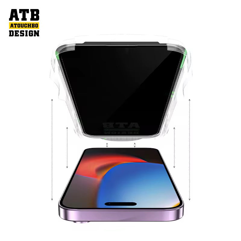 iPhone 17 Pro Max Privacy Screen Protector - Easy Install with Alignment Tool