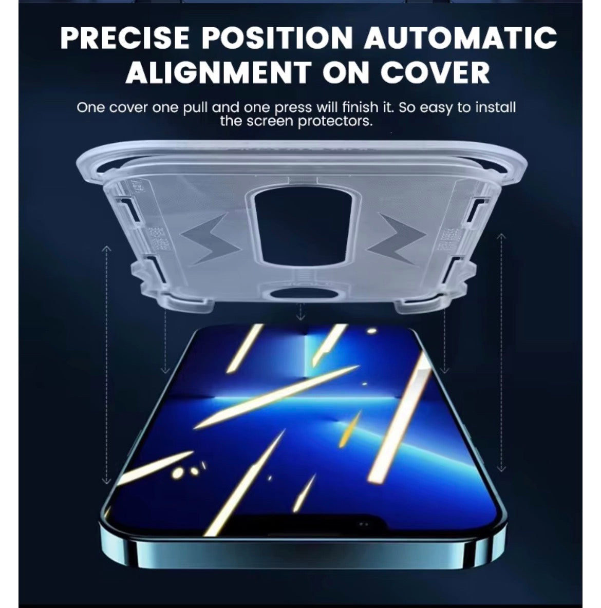 iPhone 15 Pro Max Screen Protector - 5D Premium Tempered Glass with Easy Installation Kit