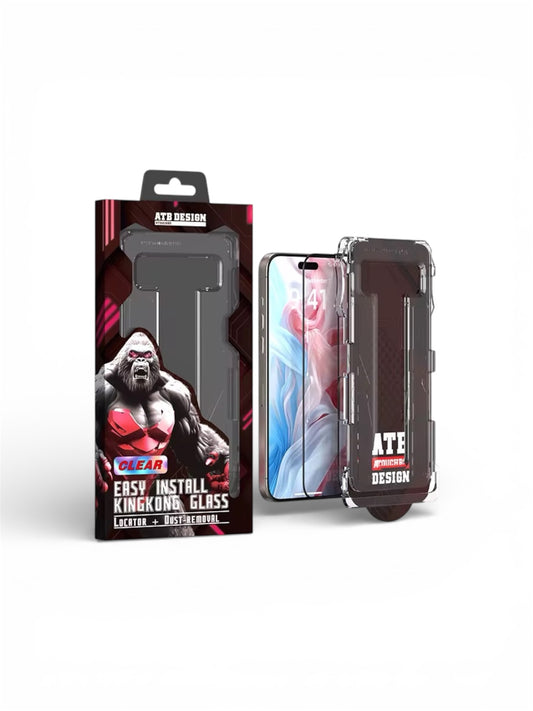 KingKong Glass Screen Protector for iPhone 17 Pro Max - Easy Install with Locator & Dust Removal Tool