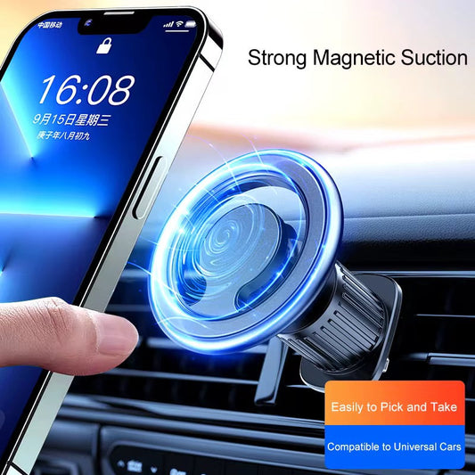 Car Air Vent MagSafe Magnetic Phone Holder – 360° Rotation Mount