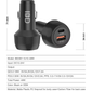 Dual Port Car Charger - PD 30W & QC 18W Fast Charging with Carbon Fiber Design