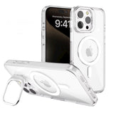 Clear MagSafe Compatible Case for iPhone with Built-in Kickstand
