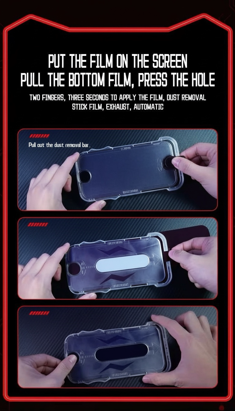 KingKong Glass Screen Protector for iPhone 17 Pro Max - Easy Install with Locator & Dust Removal Tool