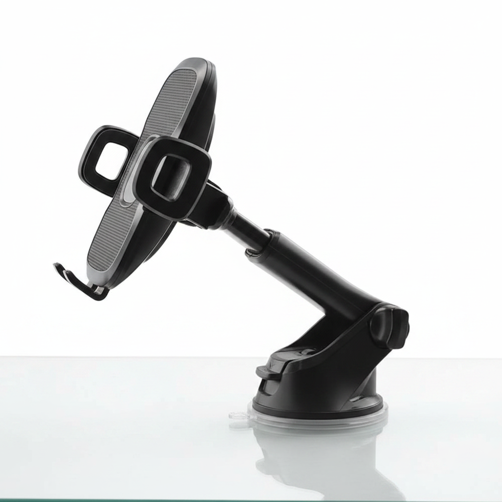 Universal Car Phone Mount with Extendable Arm & Auto-Grip