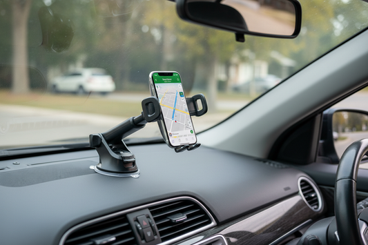 Universal Car Phone Mount with Extendable Arm & Auto-Grip